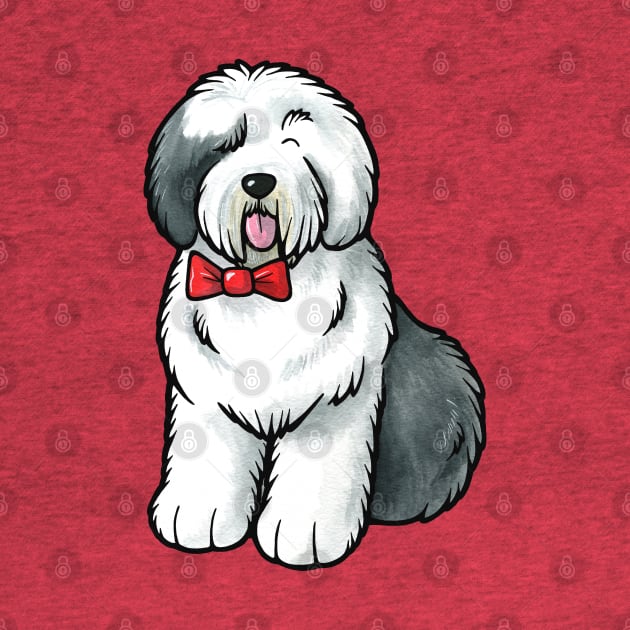 Old English Sheepdog by animalartbyjess